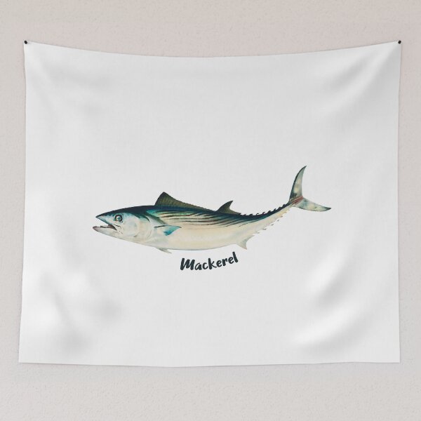 Item preview, A Watercolor Mackerel designed and sold by ShopWilPrints.