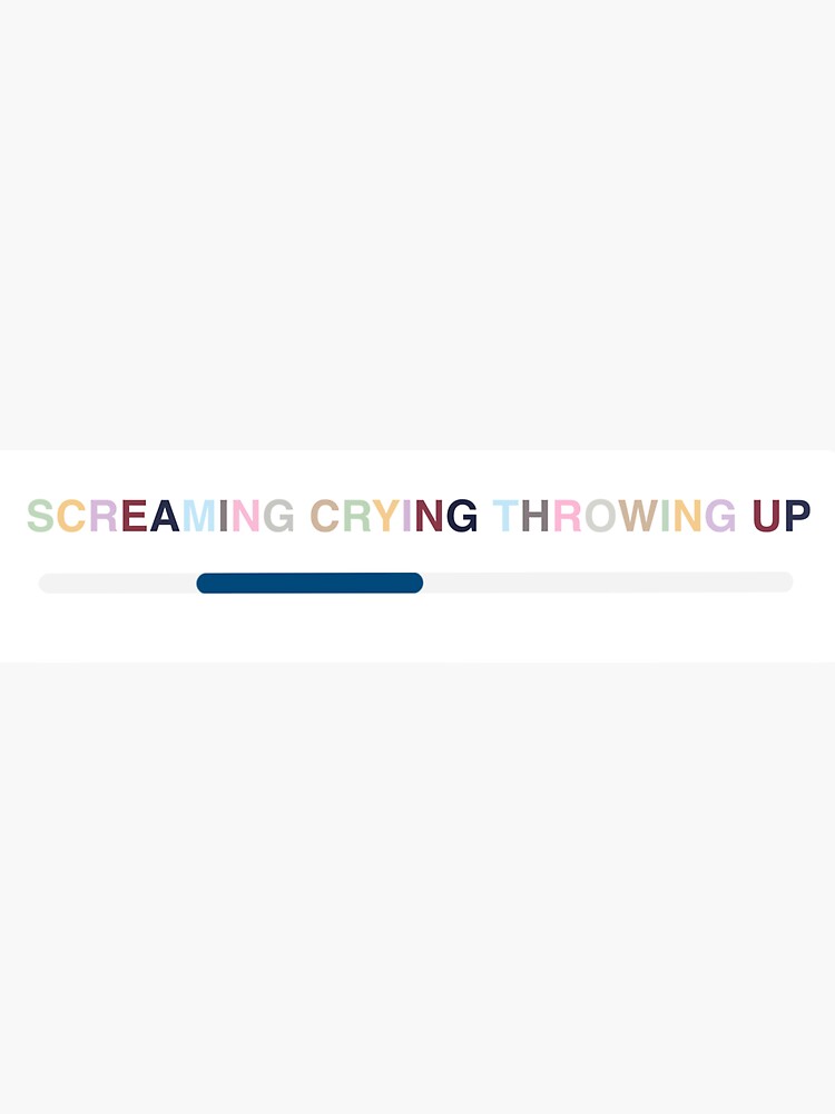 "Screaming Crying Throwing Up Sticker" Sticker for Sale by