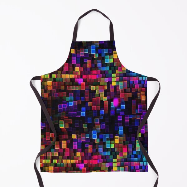 Artikelvorschau, Buntes Pixel-Neonwürfel-Muster entworfen und verkauft von Lamarcy.