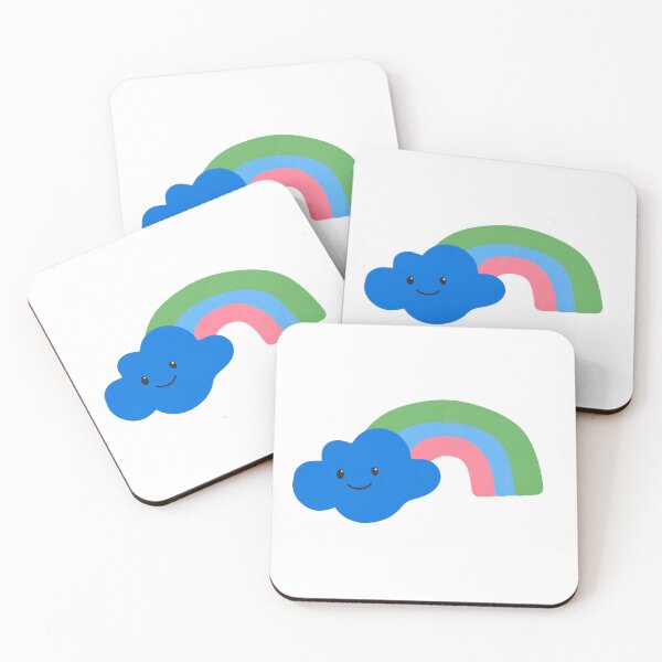 Item preview, Happy Rainbow - Blue, Green & Pink designed and sold by upside-frown.