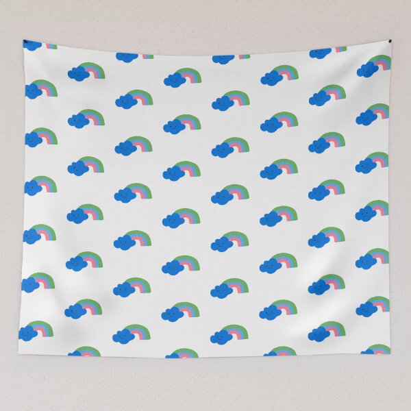 Item preview, Happy Rainbow - Blue, Green & Pink designed and sold by upside-frown.
