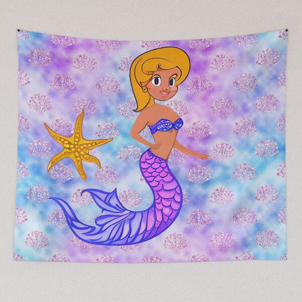 Item preview, Cute Purple Mermaid Tail  designed and sold by purplesensation.