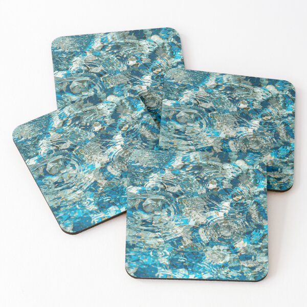 Item preview, Mesmeric Abstract Fluidity in Turquoise Sapphire and Aqua designed and sold by Georgia Mizuleva.