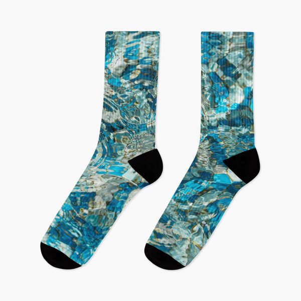 Item preview, Mesmeric Abstract Fluidity in Turquoise Sapphire and Aqua designed and sold by Georgia Mizuleva.