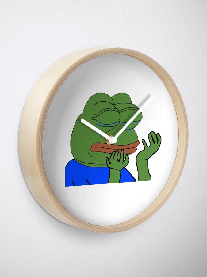 Pepega Twitch Emote Clock for Sale by mattysus