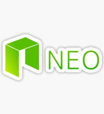 Cryptocurrency NEO Logo With Text Sticker