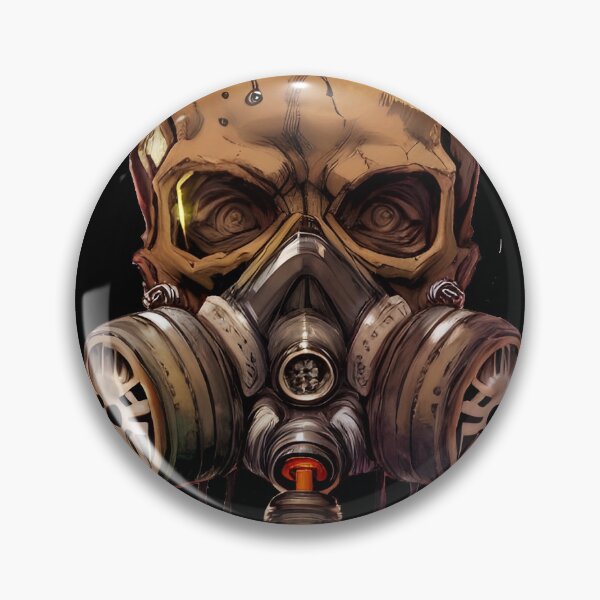 Item preview, Skull wearing gas mask designed and sold by DopeDesign111.