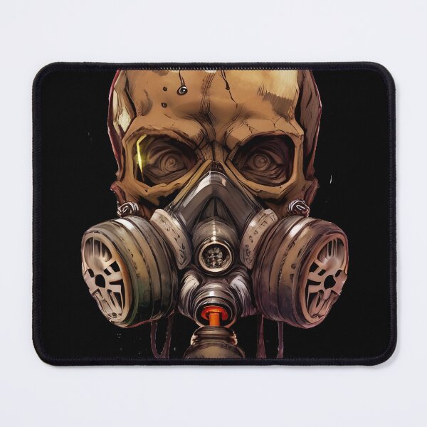 Item preview, Skull wearing gas mask designed and sold by DopeDesign111.