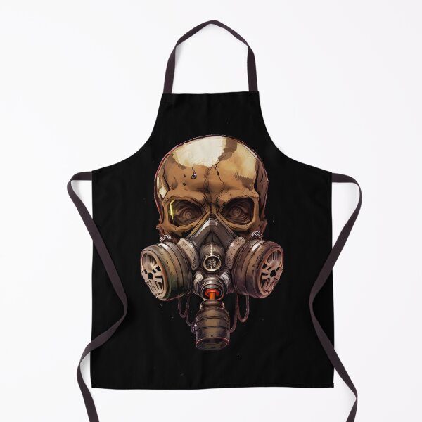 Item preview, Skull wearing gas mask designed and sold by DopeDesign111.