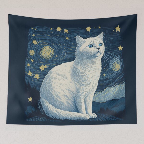 Item preview, Van gogh Style Cat  designed and sold by Vangoholic.