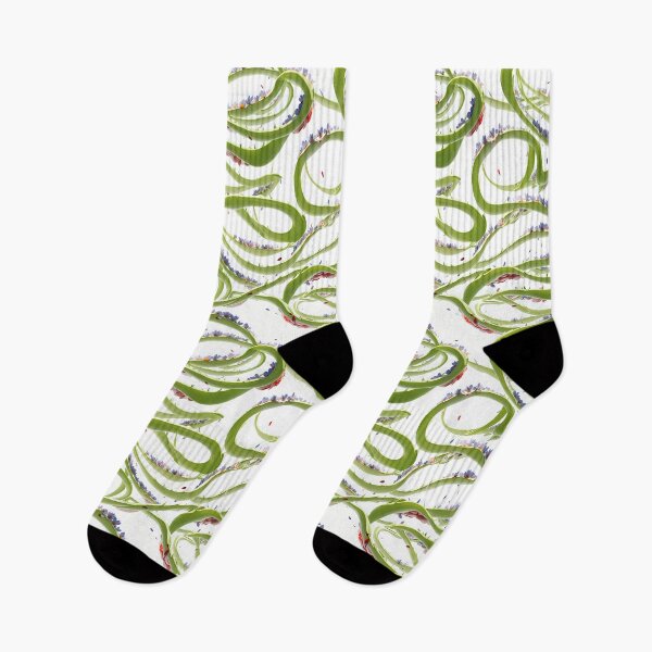 Item preview, Green wrapped seamless floral pattern designed and sold by YPSimon.