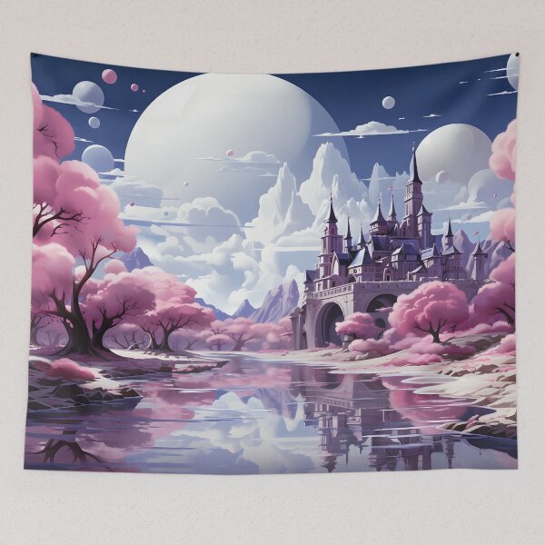 Item preview, Fantasy Castle Landscape 4 designed and sold by Maxouniverse.