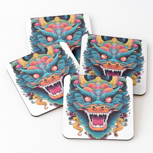 Item preview, colorful dragon head designed and sold by StrongSouls.