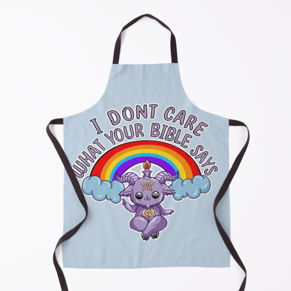 Item preview, I Don't Care What Your Bible Says - Mini Cute Baphomet - Pride designed and sold by CosmicWitch616.