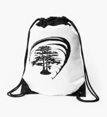 Cypress Trees Drawstring Bag