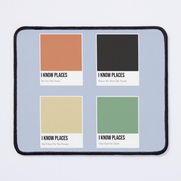 Item preview, I Know Places Pantones designed and sold by BlackwellNY.