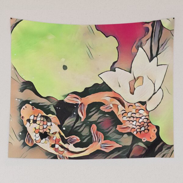 Item preview, Oriental Koi Fish Pond designed and sold by Heathermarie321.