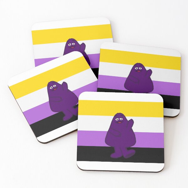 Item preview, Nonbinary Pride Grimace designed and sold by juliamorgan13.
