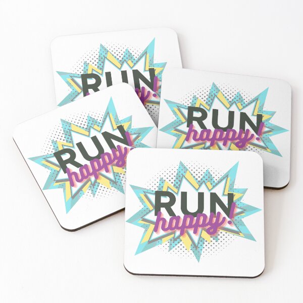Item preview, run happy designed and sold by ISBrunning.