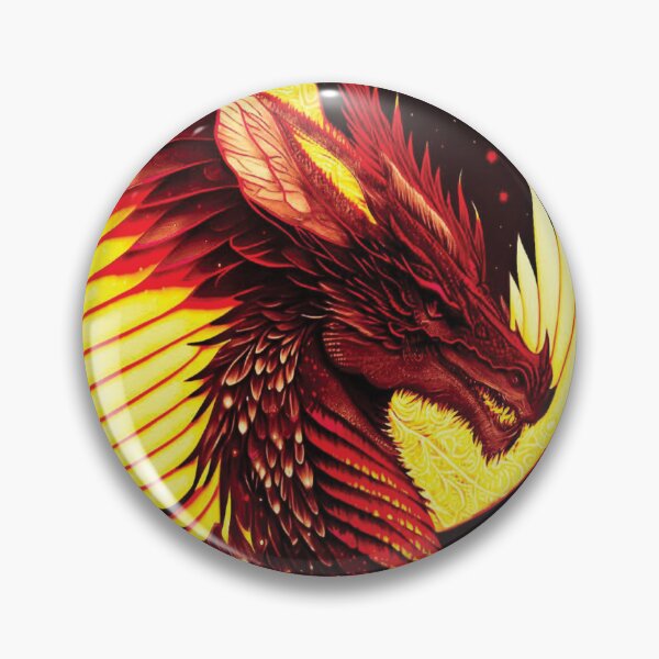 Item preview, Fierce Red Fiery Dragon Art designed and sold by ittybittyowl.