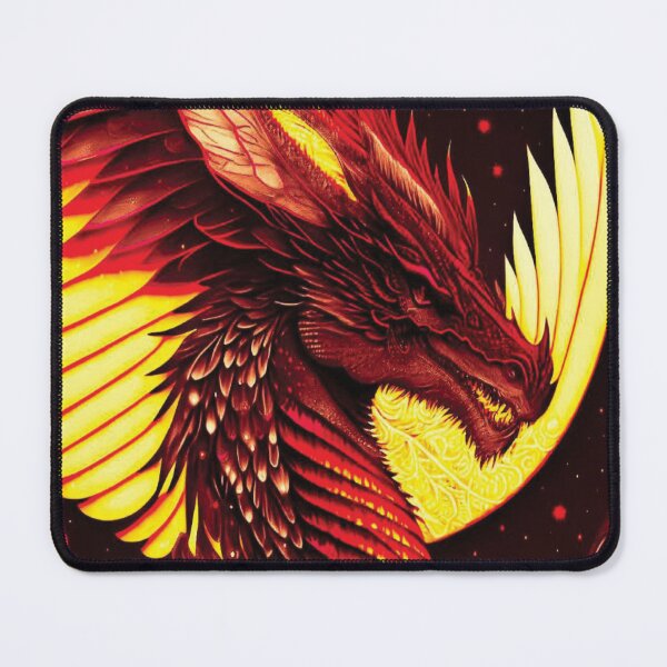 Item preview, Fierce Red Fiery Dragon Art designed and sold by ittybittyowl.
