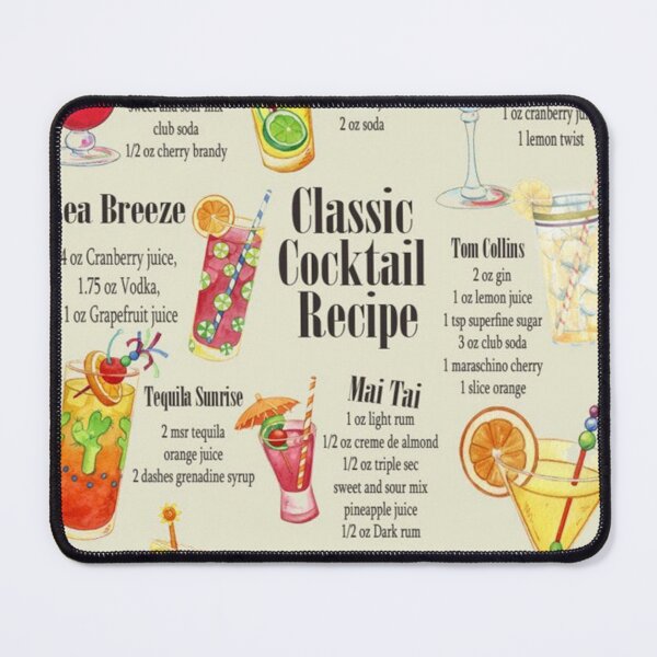Item preview, Classic Cocktail Recipes designed and sold by anayaaudra.