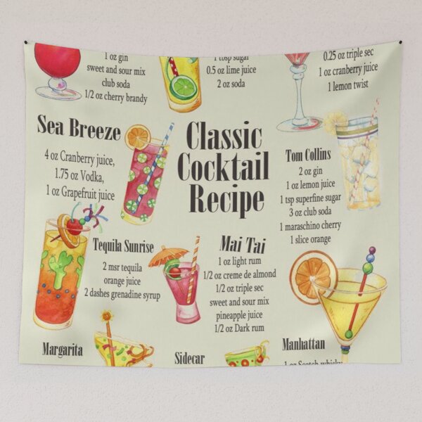 Item preview, Classic Cocktail Recipes   designed and sold by anayaaudra.