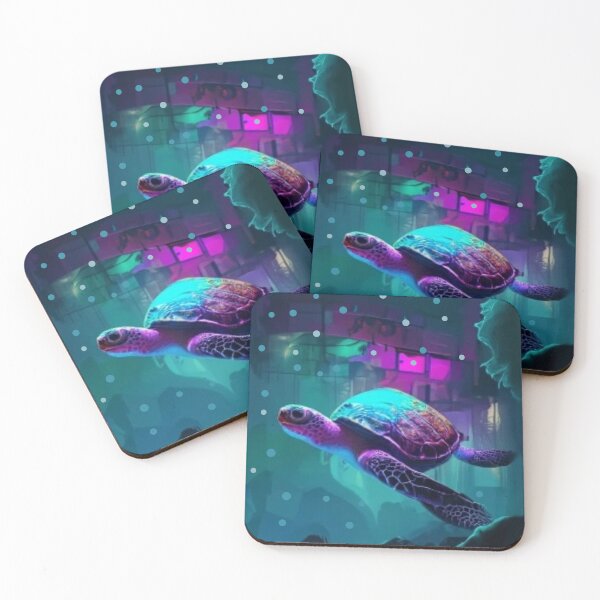 Item preview, cyberpunk sea turtle designed and sold by LilianStrauss.