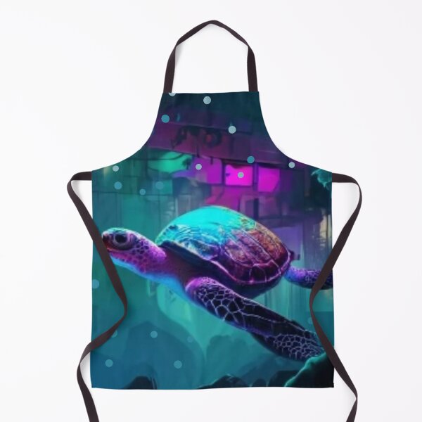Item preview, cyberpunk sea turtle designed and sold by LilianStrauss.