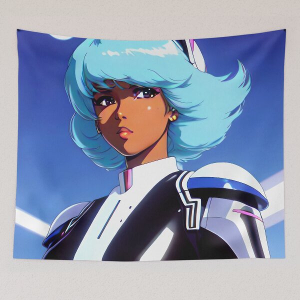 Item preview, True Bleu Gworl | Black Anime Girl designed and sold by blackanimemecca.