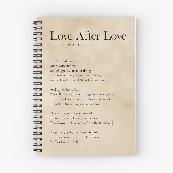 Item preview, Love After Love - Derek Walcott Poem - Literature - Typography Print 3 - Vintage designed and sold by Studio Grafiikka.