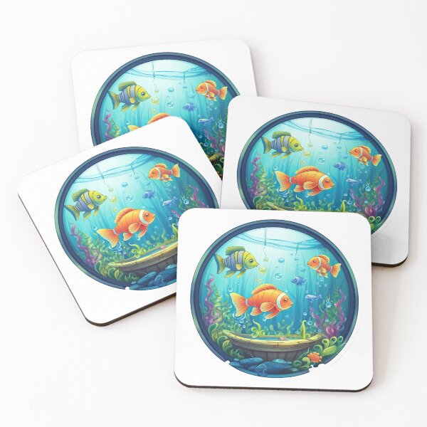 Item preview, Aquarium with fish and algae designed and sold by abmkf.