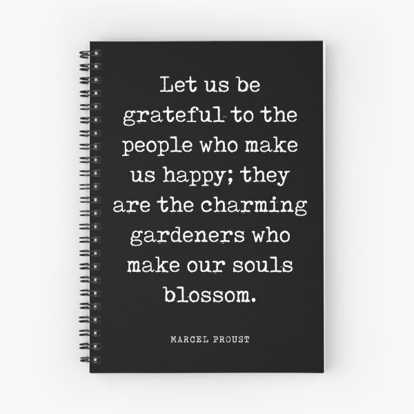 Item preview, Let us be grateful to gardeners - Marcel Proust Quote - Literature - Typewriter Print - Black designed and sold by Studio Grafiikka.