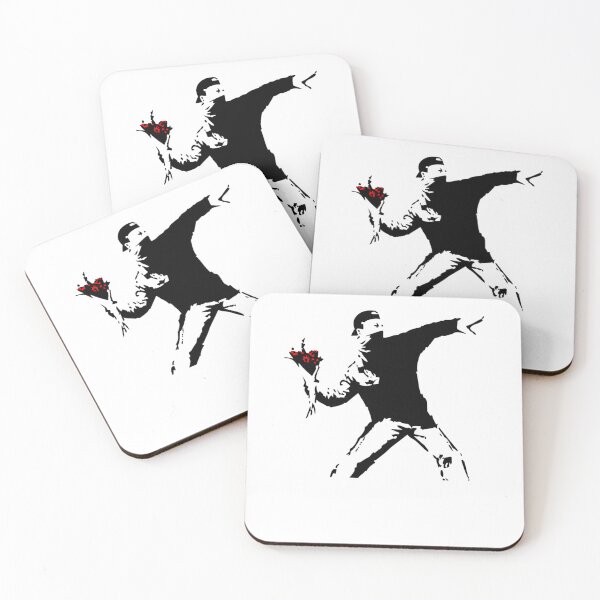 Item preview, Banksy Flower Thrower designed and sold by MarleneStarzyk.