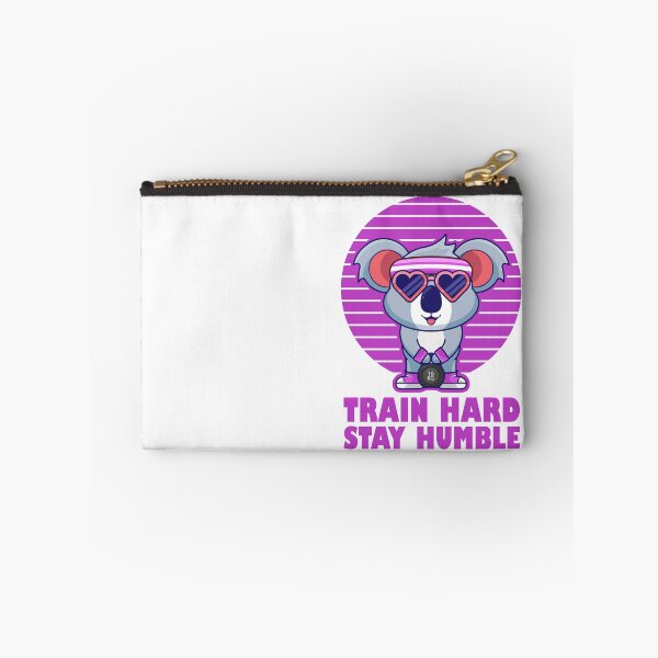 Item preview, Train hard stay humble, cute cartoon koala training muscles, Exercises to Build Strength and Muscle designed and sold by Design_for_merch.
