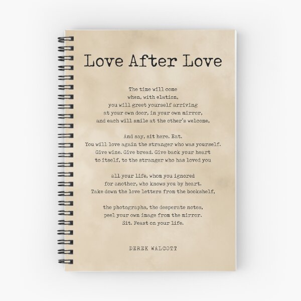 Item preview, Love After Love - Derek Walcott Poem - Literature - Typewriter Print 3 - Vintage designed and sold by Studio Grafiikka.
