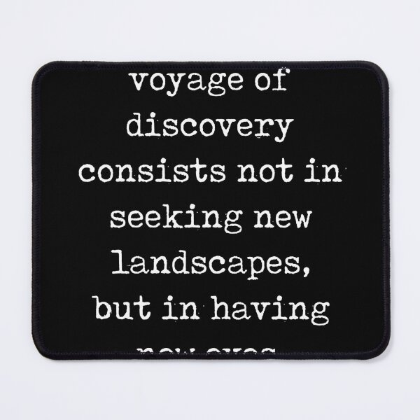 Item preview, The real voyage of discovery - Marcel Proust Quote - Literature - Typewriter Print - Black designed and sold by Studio Grafiikka.