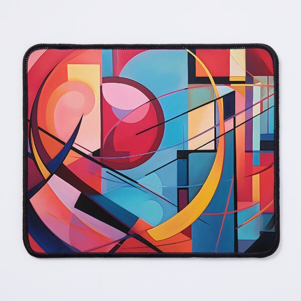 Item preview, Contemporary Strokes II: Exploring the harmony of Art Nouveau in an abstract painting with vibrant colors and geometric shapes. designed and sold by InsaneLEDP.