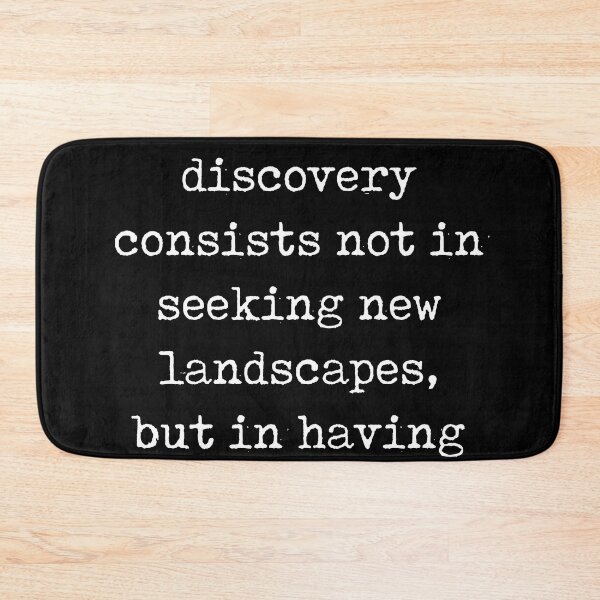 Item preview, The real voyage of discovery - Marcel Proust Quote - Literature - Typewriter Print - Black designed and sold by Studio Grafiikka.