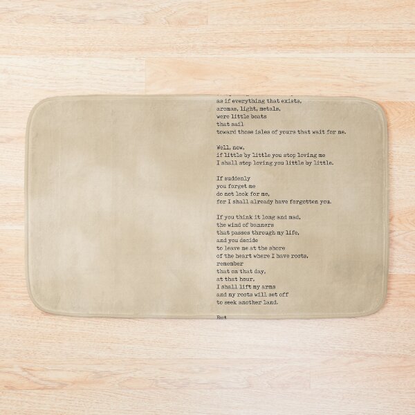 Item preview, If You Forget Me - Pablo Neruda Poem - Literature - Typewriter Print - Vintage designed and sold by Studio Grafiikka.