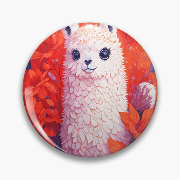 Item preview, Floral design of beautiful Peruvian Alpaca and orange flowers designed and sold by creativo21.