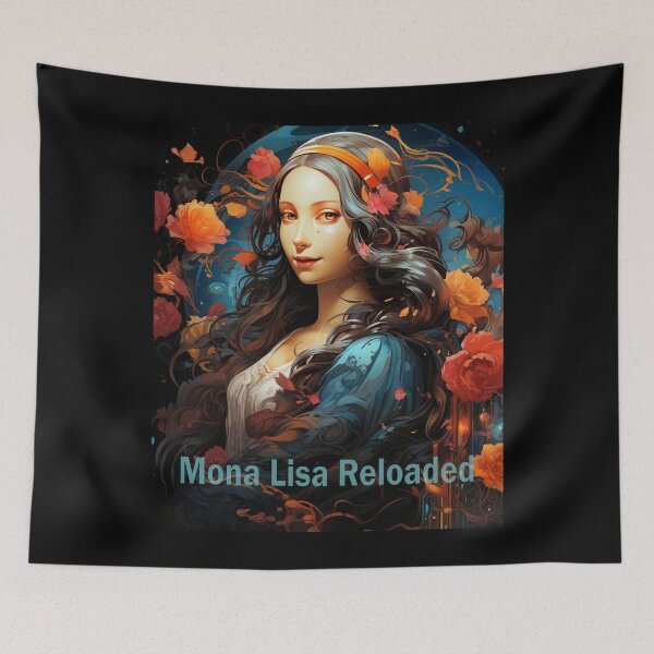 Item preview, Mona Lisa Reloaded: Dive into the Surreal Smile of a Masterpiece designed and sold by JLCableStudio.