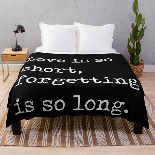 Item preview, Love is so short, forgetting is so long - Pablo Neruda Quote - Literature - Typewriter Print - Black designed and sold by Studio Grafiikka.