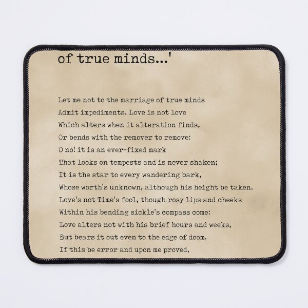 Item preview, Sonnet 116 - William Shakespeare Poem - Literature - Typewriter Print 1 - Vintage designed and sold by Studio Grafiikka.