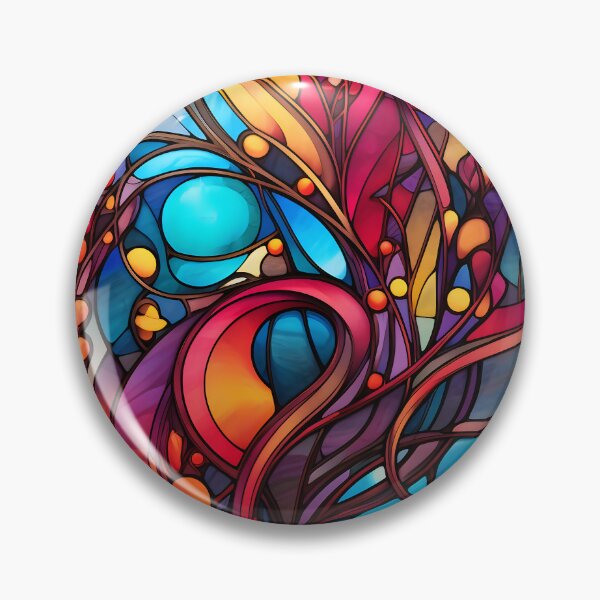 Item preview, Contemporary Strokes VI: Exploring the harmony of Art Nouveau in an abstract painting with vibrant colors and geometric shapes. designed and sold by InsaneLEDP.