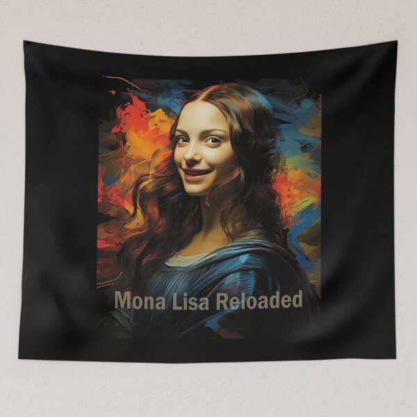 Item preview, Mona Lisa Reloaded: Dive into the Surreal Smile of a Masterpiece designed and sold by JLCableStudio.