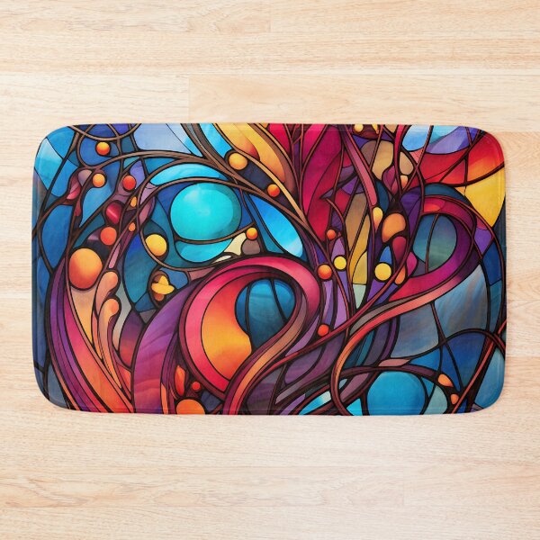 Item preview, Contemporary Strokes VI: Exploring the harmony of Art Nouveau in an abstract painting with vibrant colors and geometric shapes. designed and sold by InsaneLEDP.