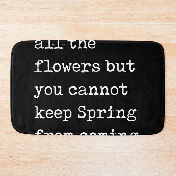Item preview, You can cut all the flowers - Pablo Neruda Quote - Literature - Typewriter Print - Black designed and sold by Studio Grafiikka.
