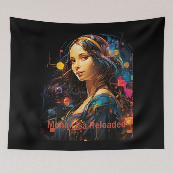 Item preview, Mona Lisa Reloaded: Dive into the Surreal Smile of a Masterpiece designed and sold by JLCableStudio.