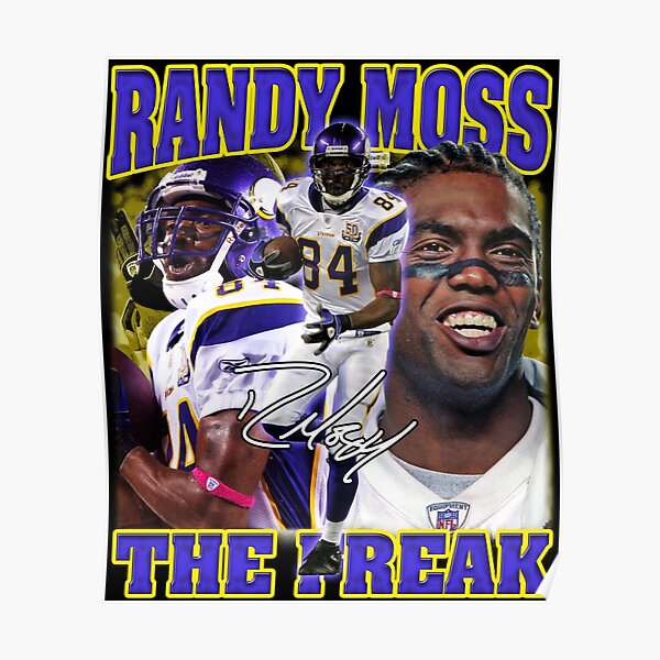 Vikings Randy Moss 84 Signature Design Poster for Sale by